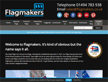 Tablet Screenshot of flagmakers.co.uk